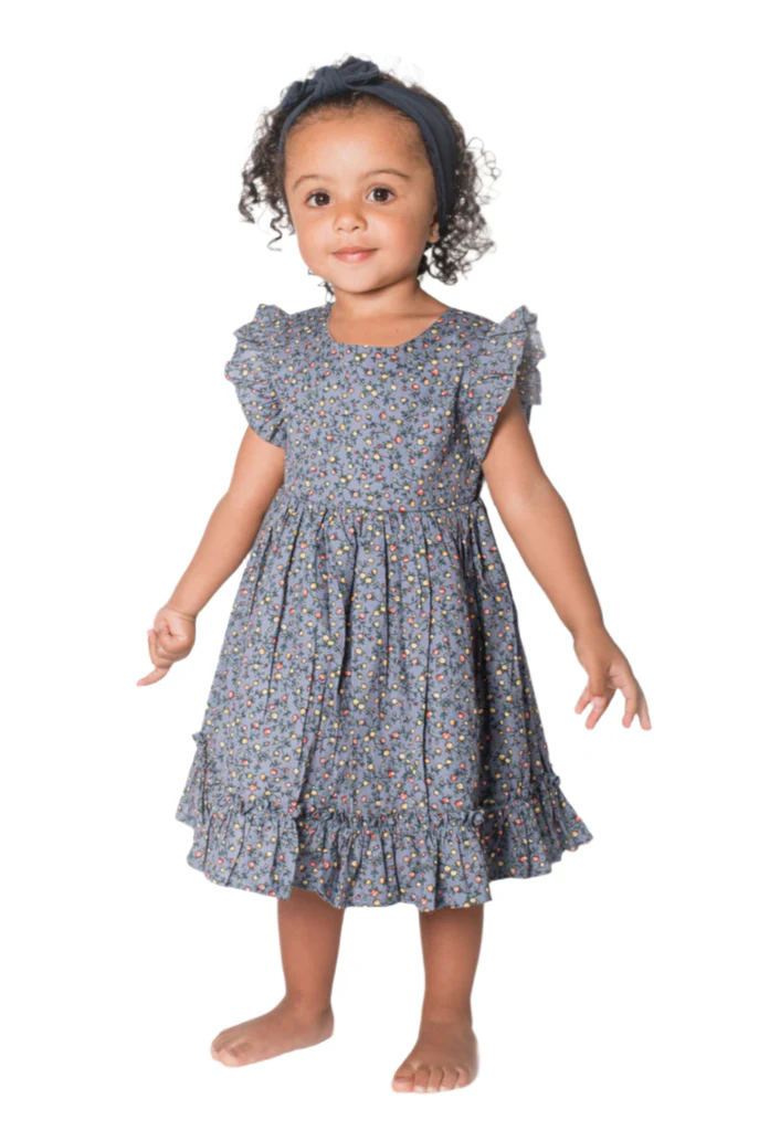 Blue Floral Summer Dress